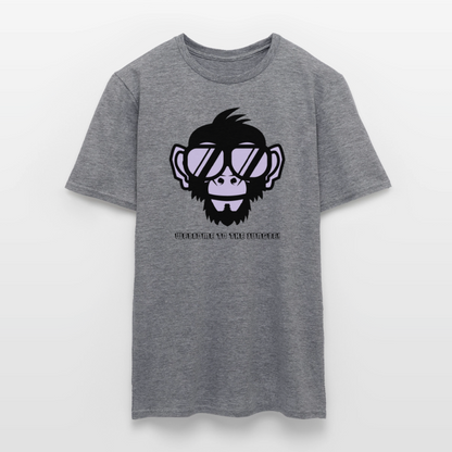 "Welcome to the Jungle" Motiv-T-Shirt für Männer - Graphit meliert