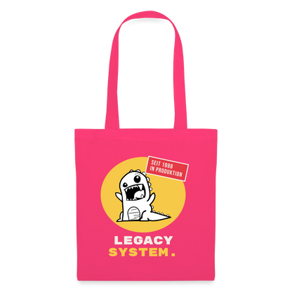 Legacy System. Seit 1998 in Produktion. Stoffbeutel, Farbe Azalea