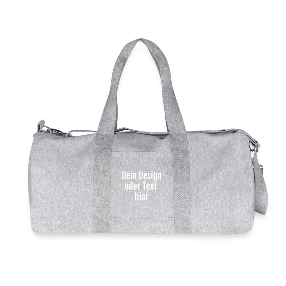 Recycelte Canvas-Sporttasche von Stanley/Stella - personalisierbar - Grau meliert