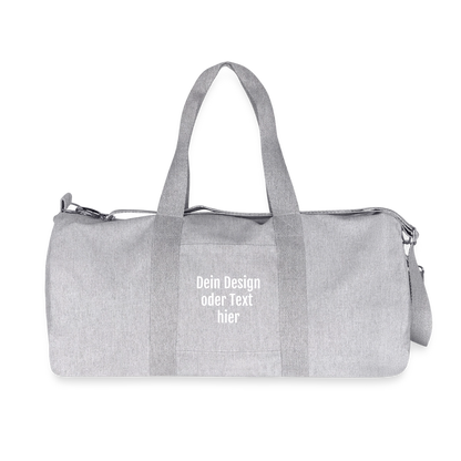 Recycelte Canvas-Sporttasche von Stanley/Stella - personalisierbar - Grau meliert