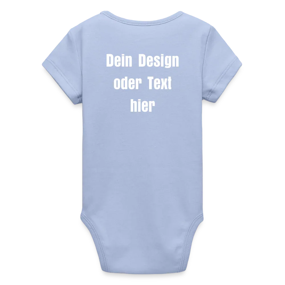 Stanley/Stella Baby Bio Kurzarm-Body - personalisierbar - Sky