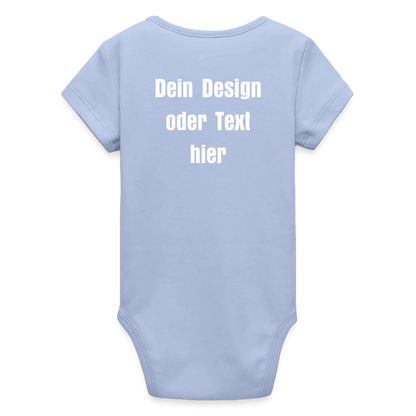 Stanley/Stella Baby Bio Kurzarm-Body - personalisierbar - Sky