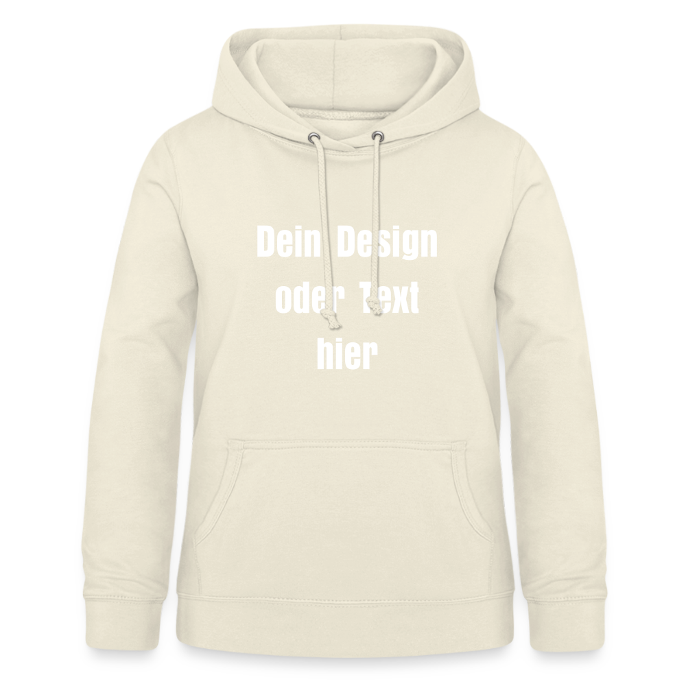 Frauen Hoodie - personalisierbare Vorder- und Rückseite - Vanille-Milchshake