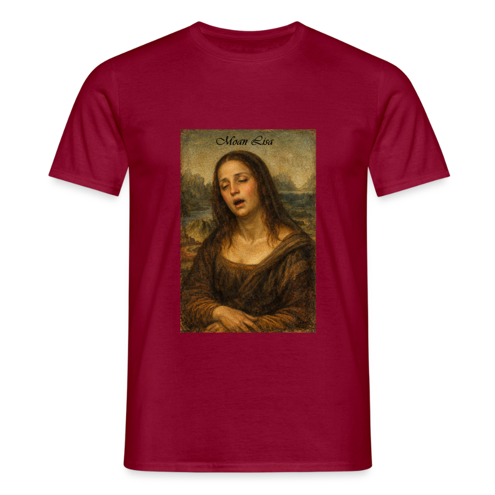 "Moan Lisa" Männer T-Shirt - Ziegelrot