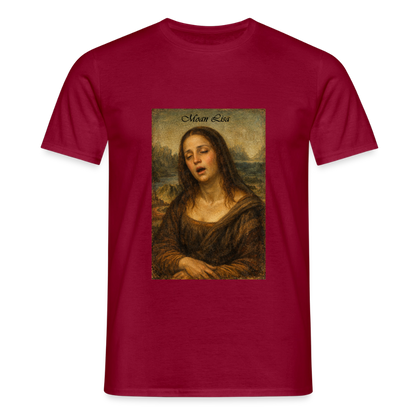 "Moan Lisa" Männer T-Shirt - Ziegelrot