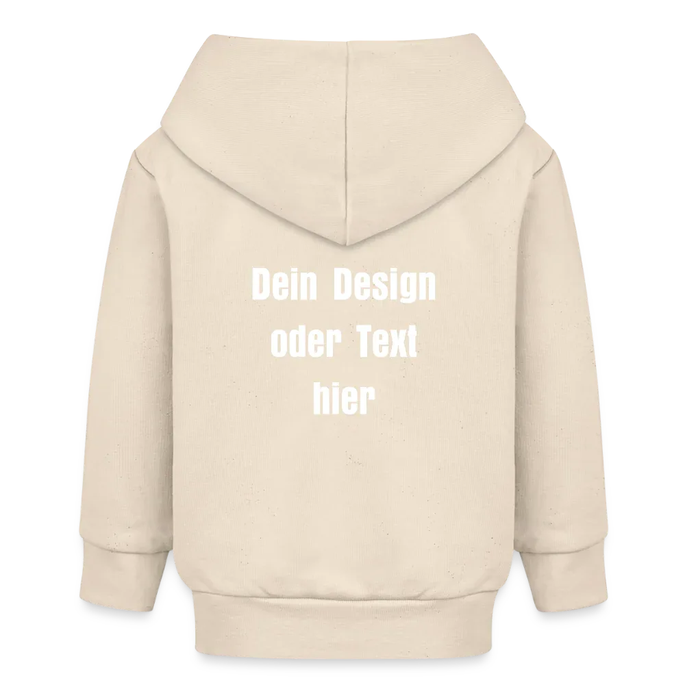 Stanley/Stella Bio Zip Hoodie BABY CONNECTOR - personalisierbar - Natur