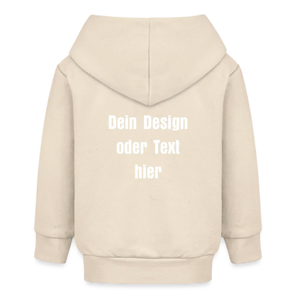 Stanley/Stella Bio Zip Hoodie BABY CONNECTOR - personalisierbar - Natur