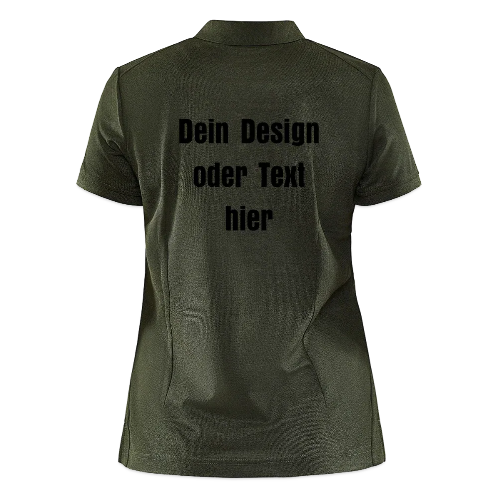 CRAFT Core Unify Frauen Polo Shirt - personalisierbar - Khaki Grün