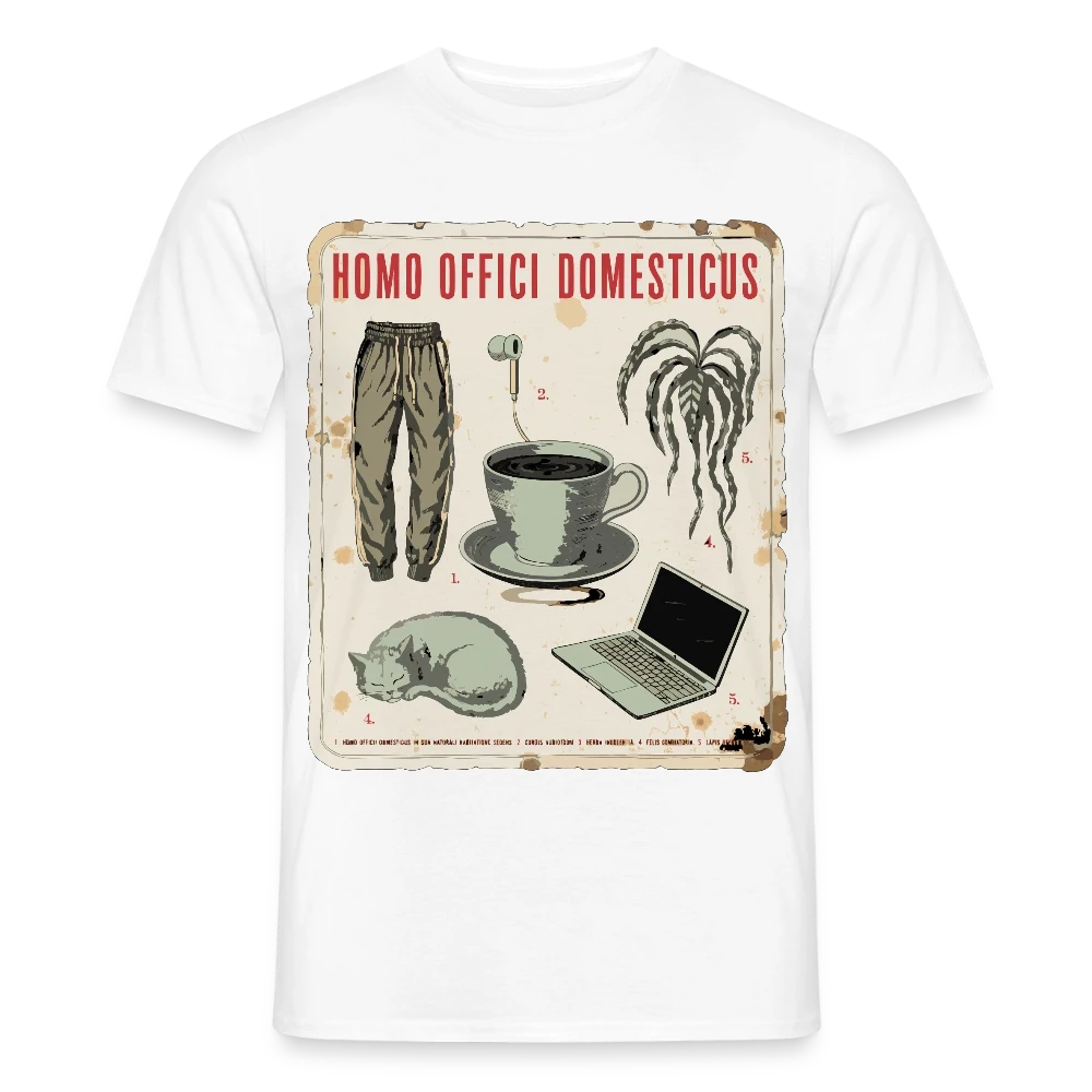 Homeoffice Tafel botanisch, Maenner T-Shirt, FRONT