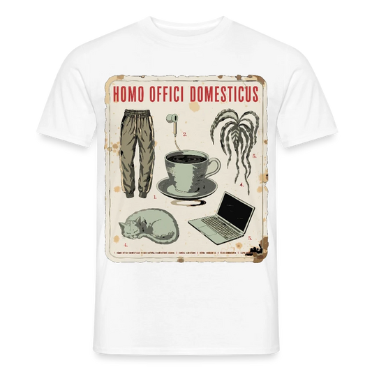 Homeoffice Tafel botanisch, Maenner T-Shirt, FRONT
