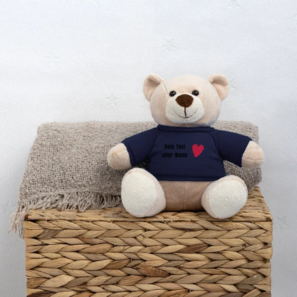 Teddy "Valentine" - personalisierbarer Text oder Name - French Navy