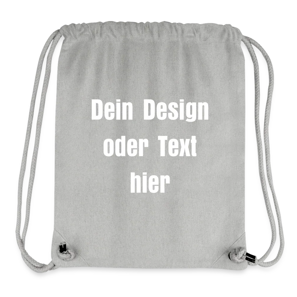 Stanley/Stella recycelter Gym Bag - personalisierbar - Grau meliert