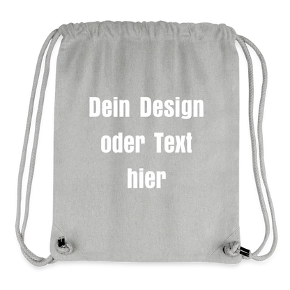 Stanley/Stella recycelter Gym Bag - personalisierbar - Grau meliert