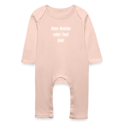 Baby Bio Strampler - personalisierbar - Kristallrosa