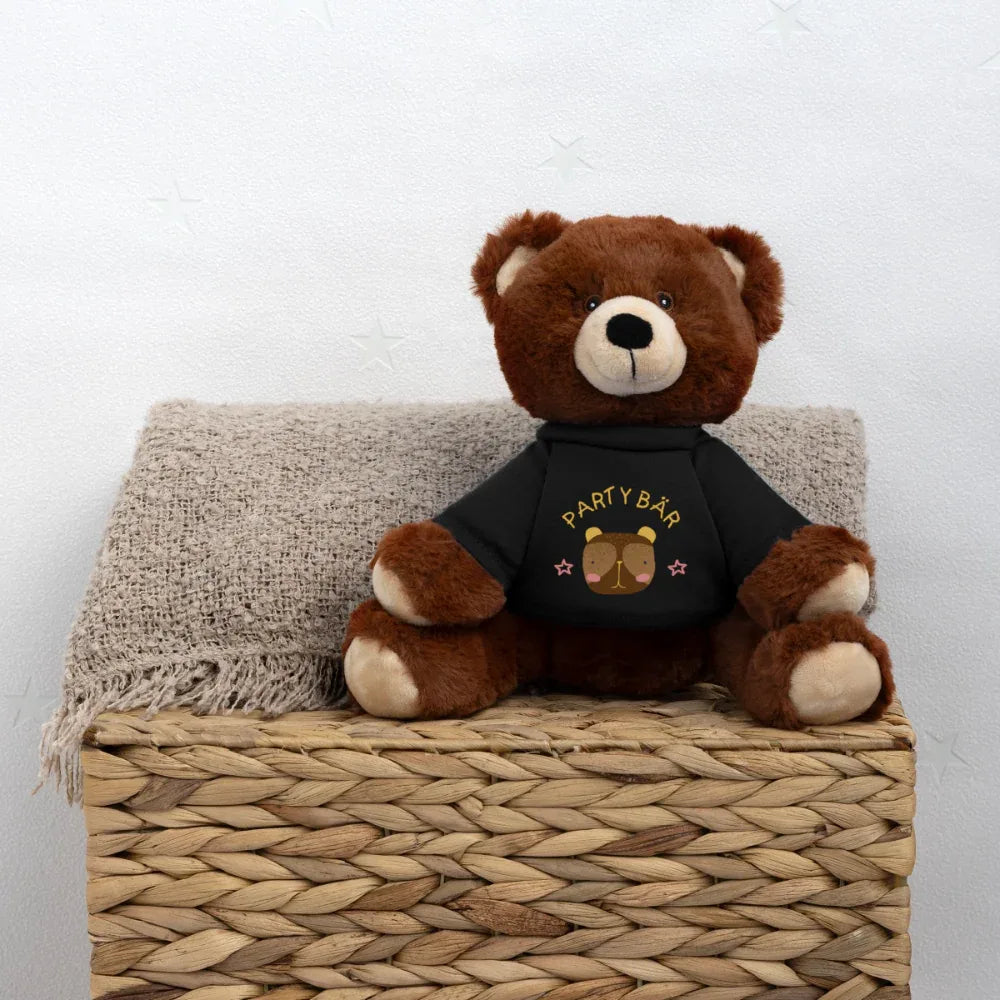 MiniFeet® RecycelBär® Braun - personalisierbar - Schwarz