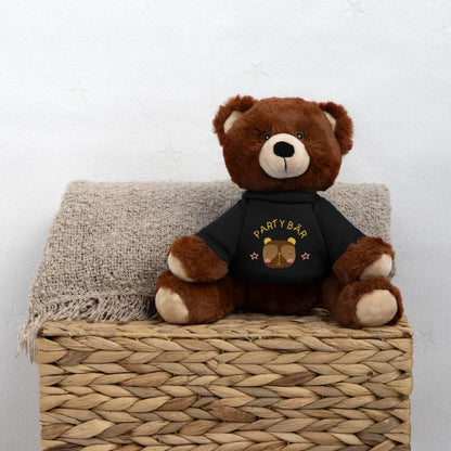 MiniFeet® RecycelBär® Braun - personalisierbar - Schwarz