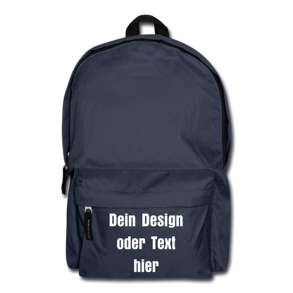 Klassischer Rucksack - personalisierbar - Navy