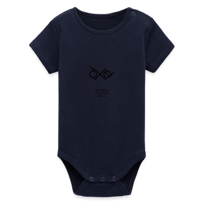 Stanley/Stella Baby Bio Kurzarm-Body - personalisierbar - Navy