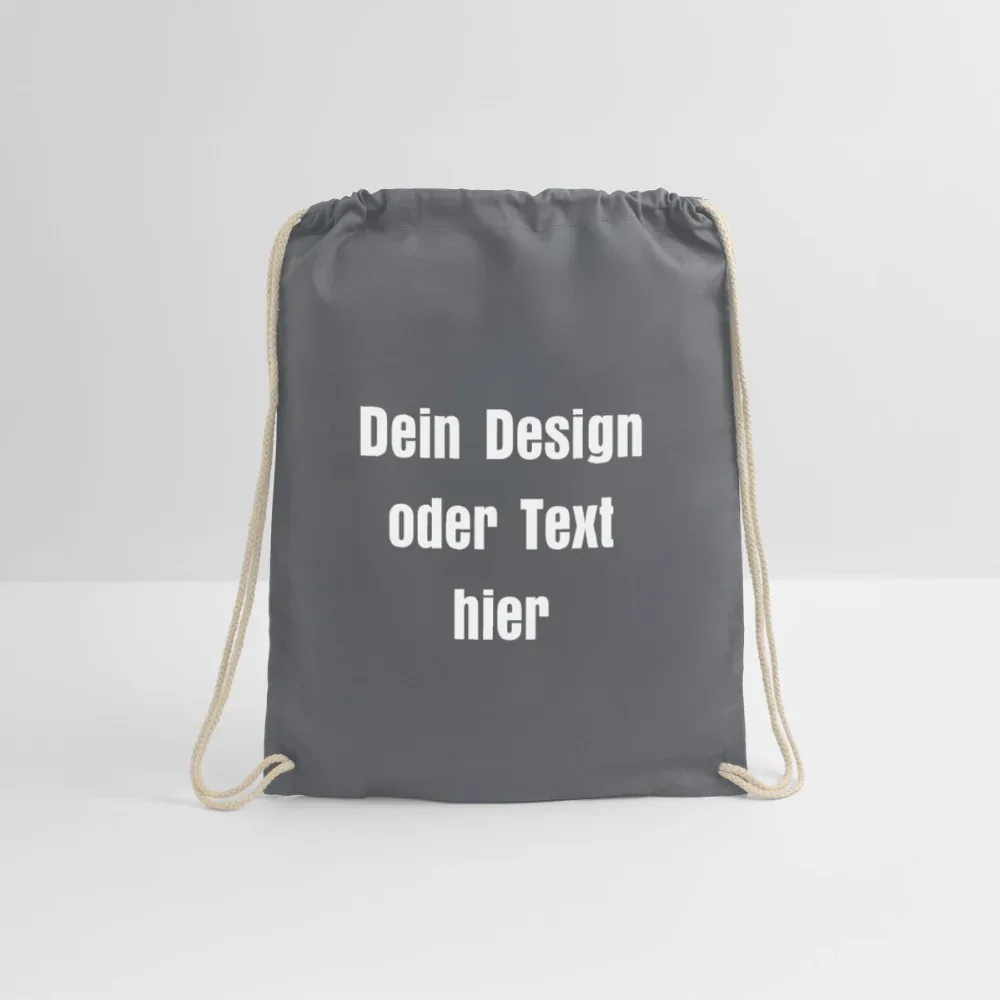 Turnbeutel - personalisierbar - Grau