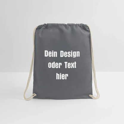 Turnbeutel - personalisierbar - Grau