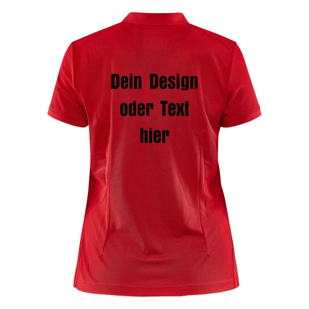 CRAFT Core Unify Frauen Polo Shirt - personalisierbar - Rot