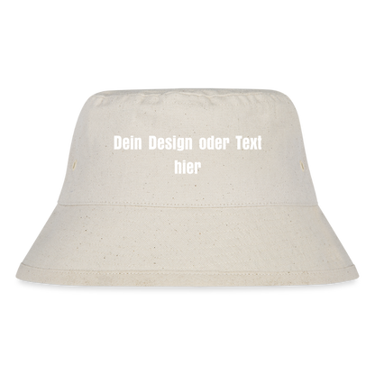 Stanley/Stella recycelter Bucket Hat - personalisierbar - Naturweiß