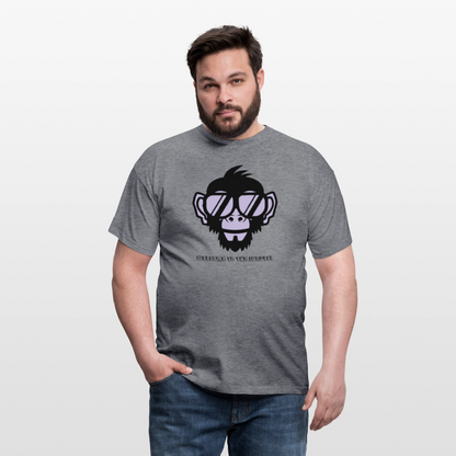 "Welcome to the Jungle" Motiv-T-Shirt für Männer - Graphit meliert