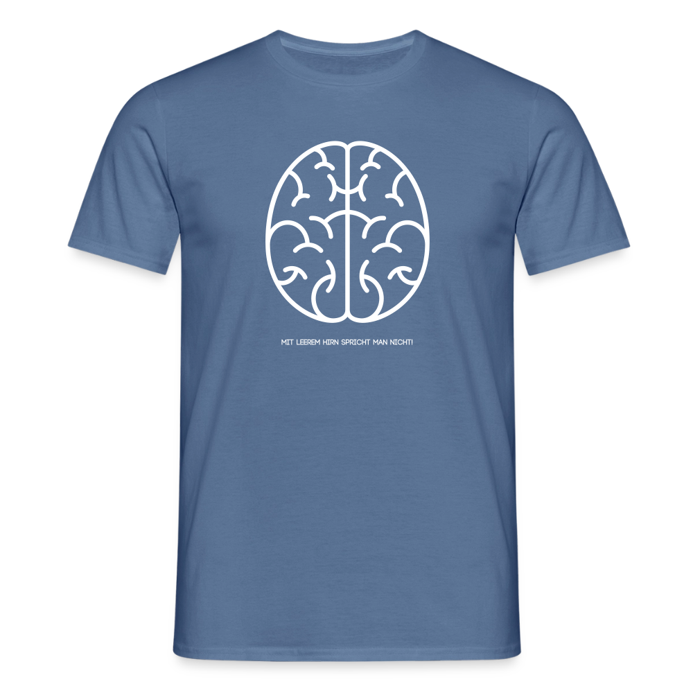 "Hirn" Motiv-T-Shirt für Männer - Taubenblau 