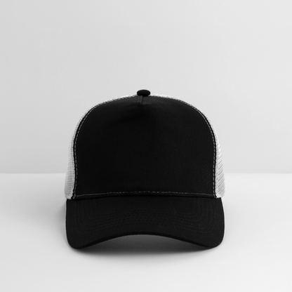 Trucker Cap - personalisierbar - Schwarz/Steingrau
