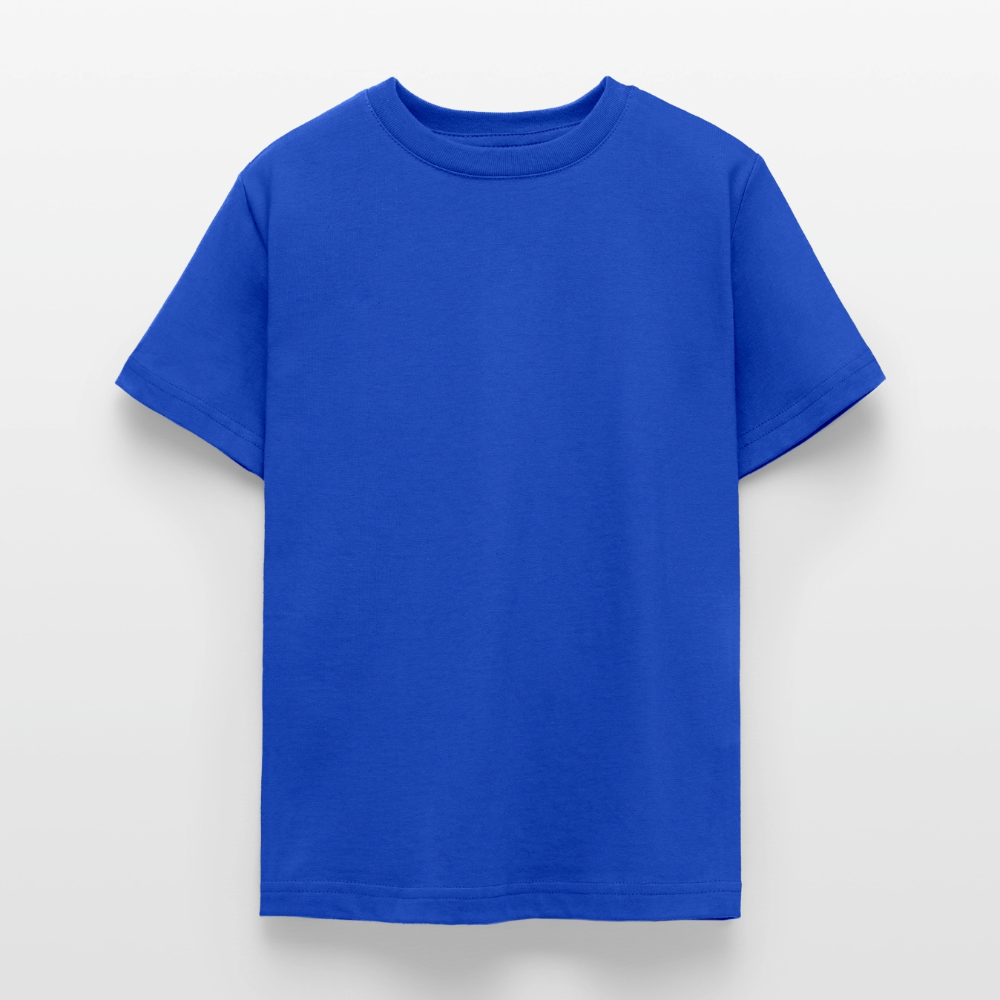 Teenager T-Shirt - personalisierbare Vorder- und Rückseite - Royalblau