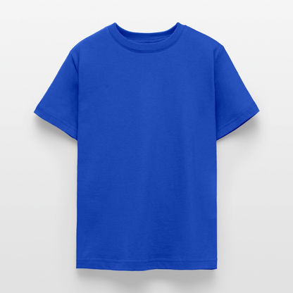 Teenager T-Shirt - personalisierbare Vorder- und Rückseite - Royalblau