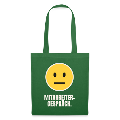 Mitarbeitergespräch. Stoffbeutel, Farbe Fichte