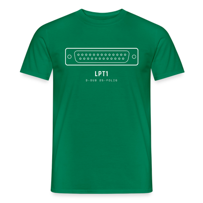 "LPT1, D-Sub 25-polig" Motiv-T-Shirt für Männer, Farbe Kelly Green