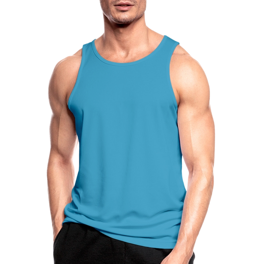 Funktionelles Männer Tank Top atmungsaktiv - personalisierbar - Saphirblau