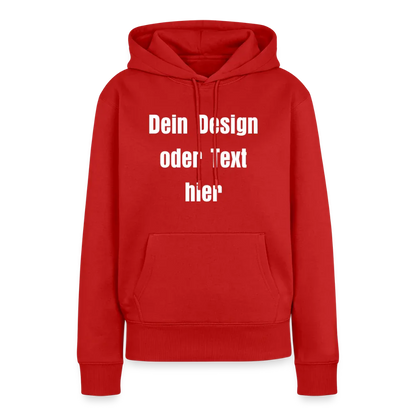 Frauen Premium Hoodie - personalisierbare Vorder- und Rückseite - Rot
