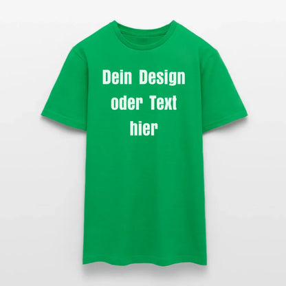Männer T-Shirt - personalisierbare Vorder- und Rückseite - Kelly Green