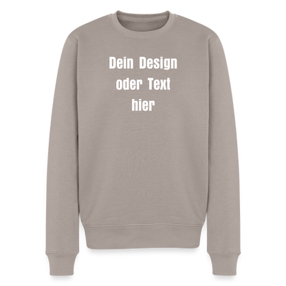 Männer Premium Pullover - personalisierbar - Taupe