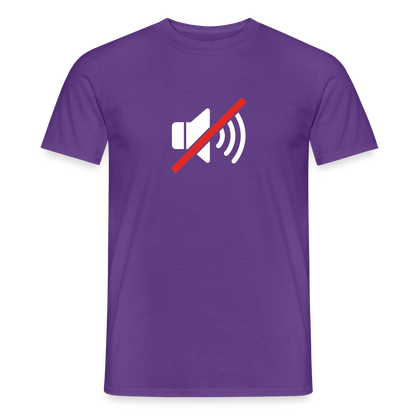 "You're on mute. Signal-Motiv" Motiv-T-Shirt für Männer, Farbe Lila