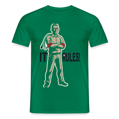 IT rules! Motiv-T-Shirt für Männer, Farbe Kelly Green