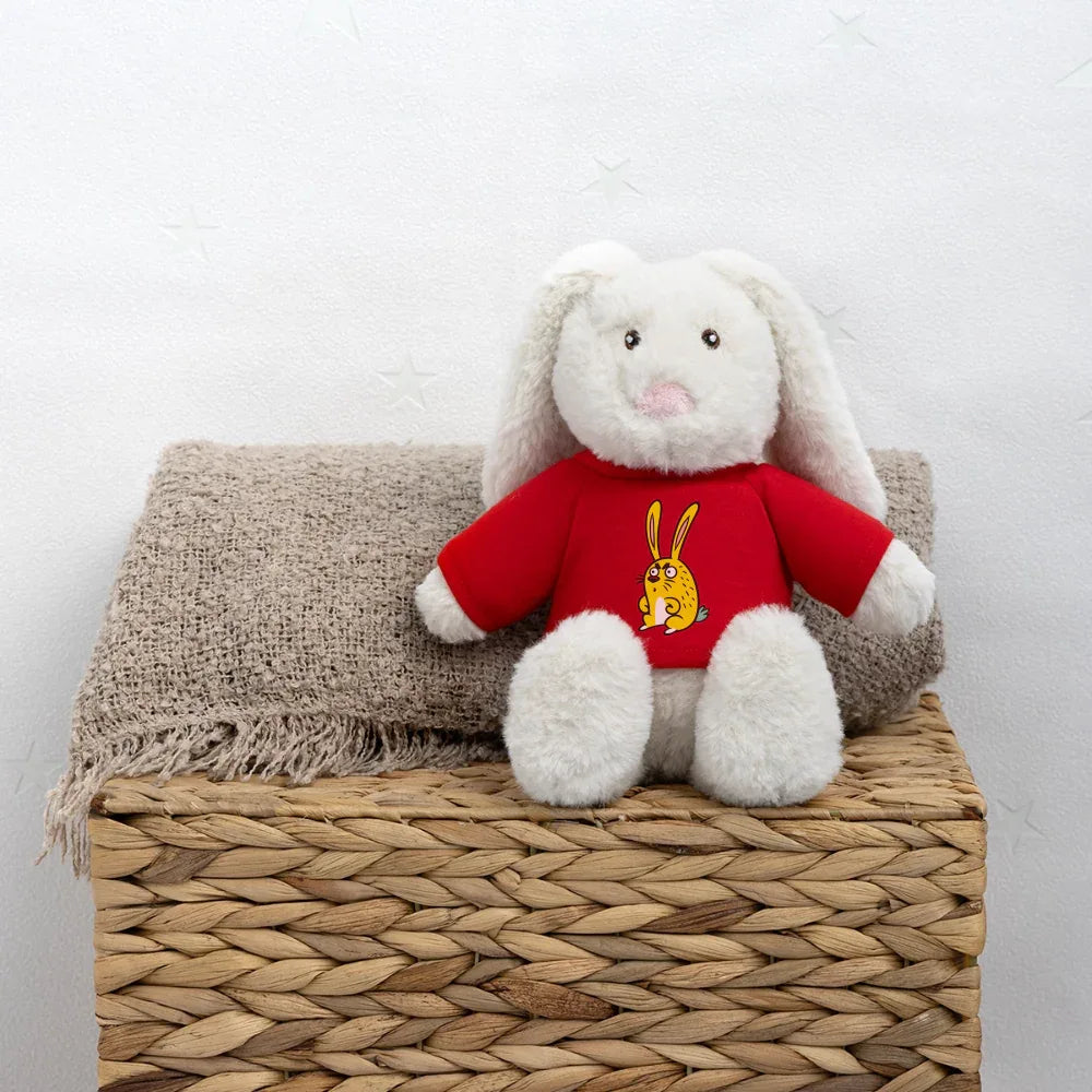 MiniFeet® RecycelHase® Creme - personalisierbar - Rot