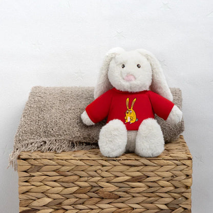 MiniFeet® RecycelHase® Creme - personalisierbar - Rot