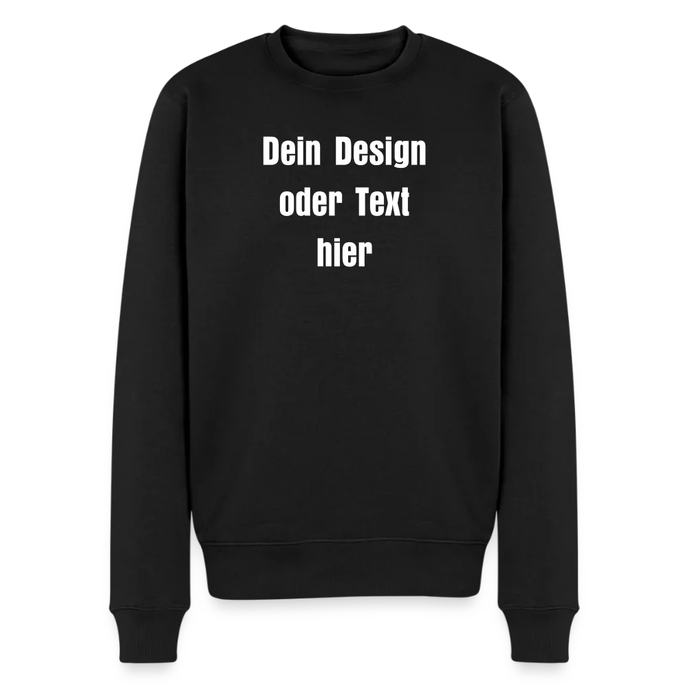 Männer Premium Pullover - personalisierbar - Schwarz