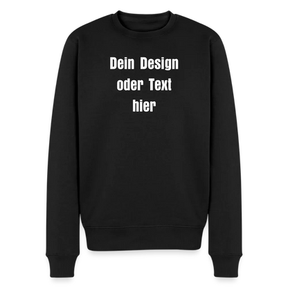 Männer Premium Pullover - personalisierbar - Schwarz