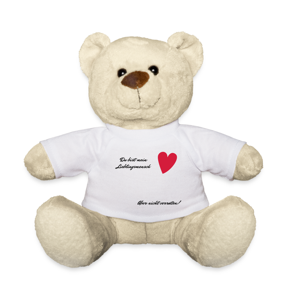 Teddy - personalisierbar - Weiß