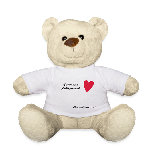 Teddy - personalisierbar - Weiß