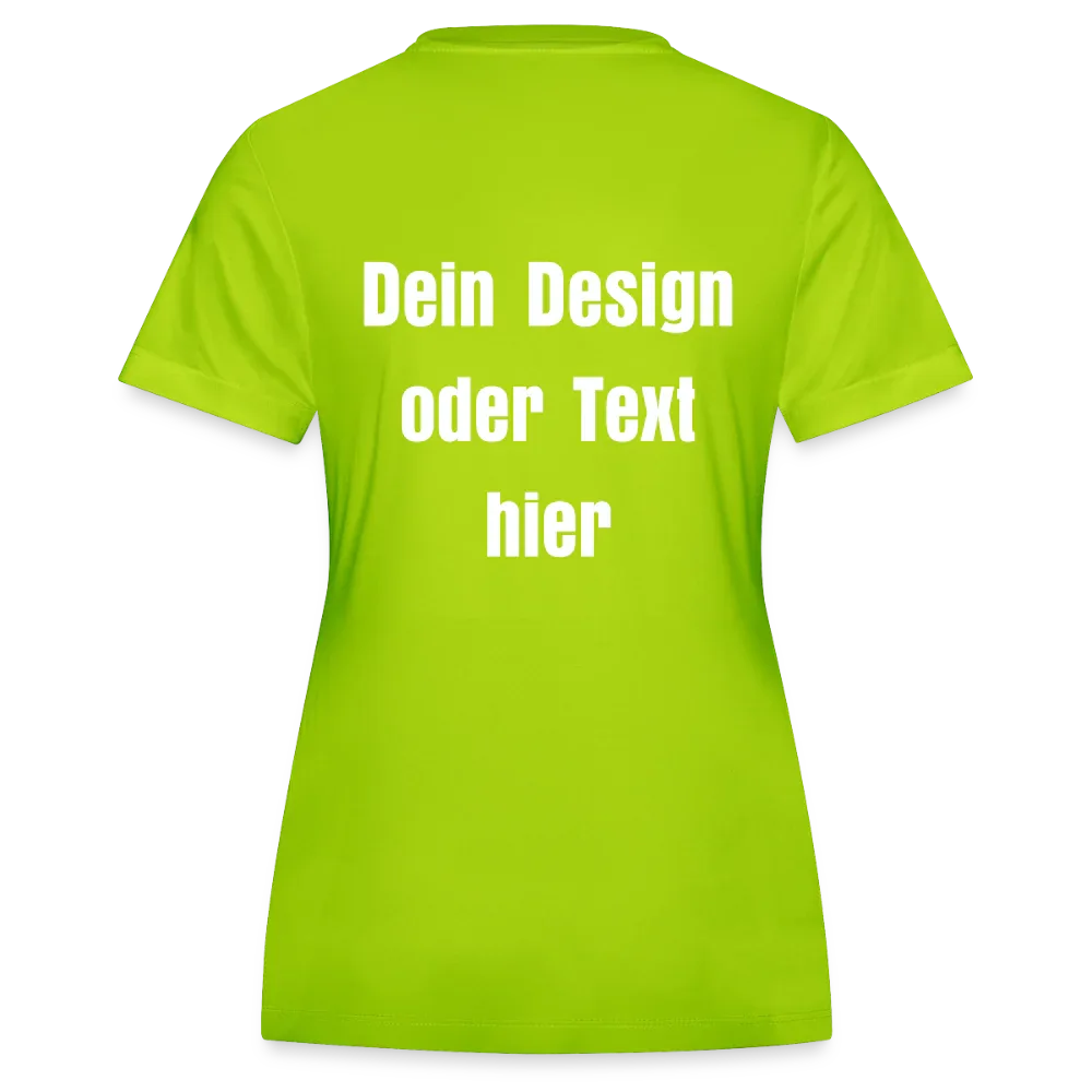 JAKO Frauen Trikot Team - personalisierbare Vorder- und Rückseite - Neongrün