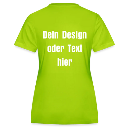 JAKO Frauen Trikot Team - personalisierbare Vorder- und Rückseite - Neongrün