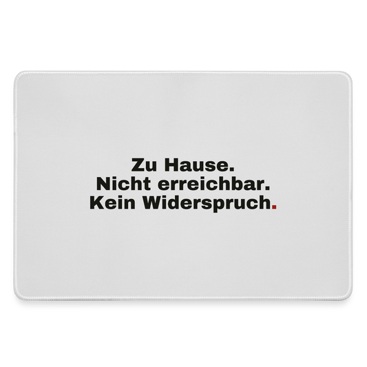 Kein Widerspruch Motiv-Mousepad, Farbe Grau