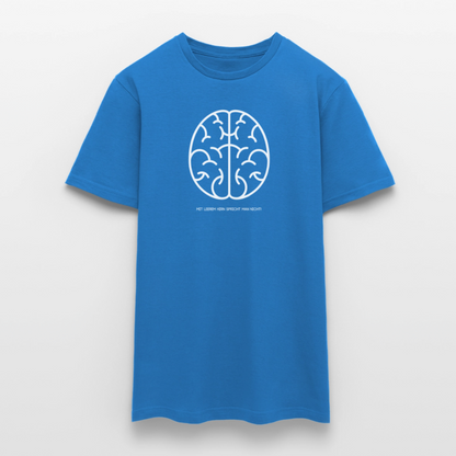 "Hirn" Motiv-T-Shirt für Männer - Royalblau