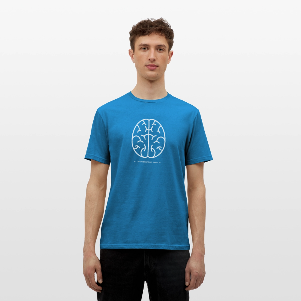 "Hirn" Motiv-T-Shirt für Männer - Royalblau